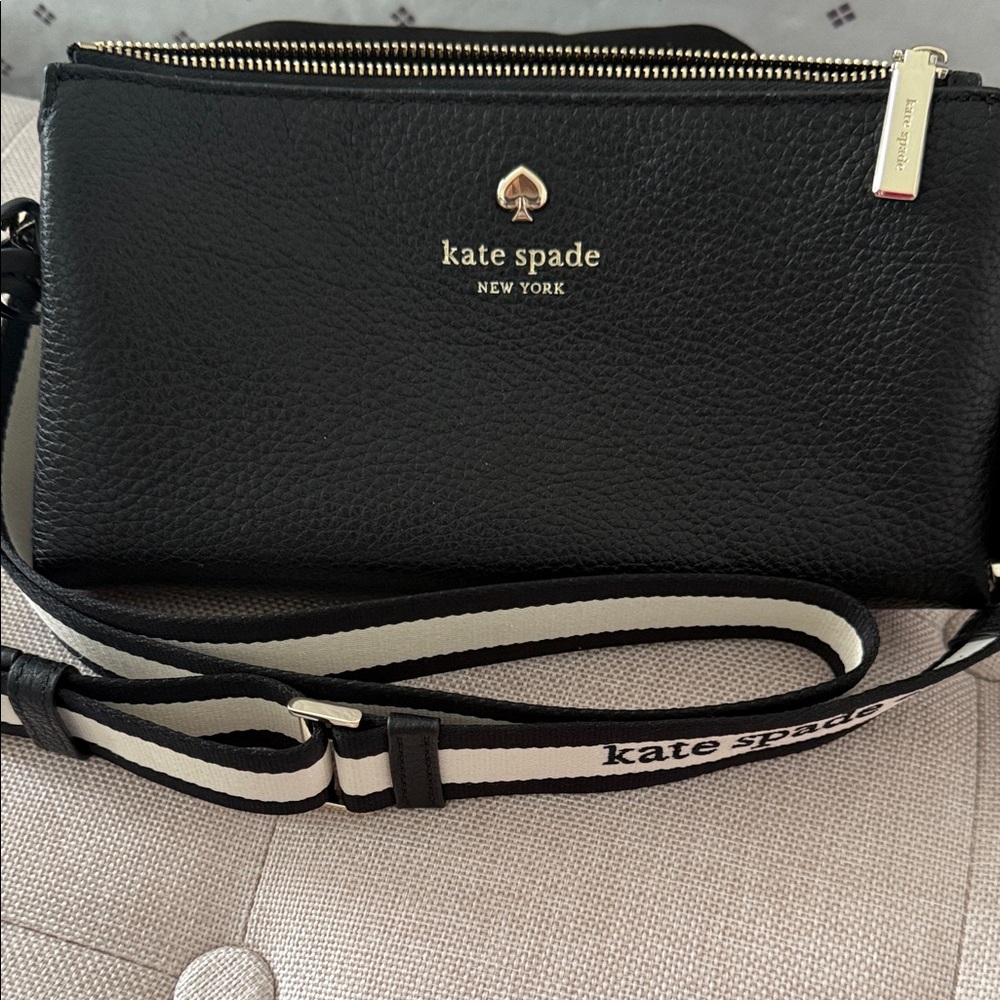 Kate Spade Black and White Crossbody Bag